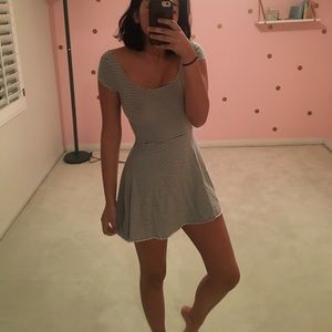 Brandy Melville inspired striped cross back dress